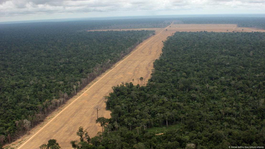 Área desmatada em Santarém, no Pará