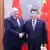 Китайският лидер Си Дзинпин с президента на Беларус Александър Лукашенко