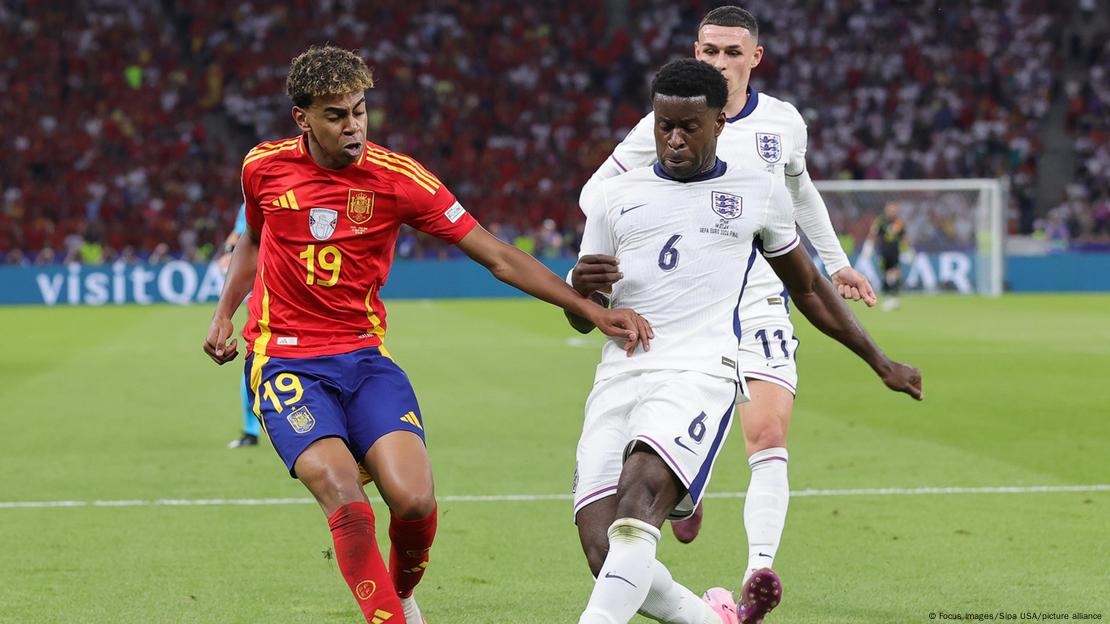 Lamine Yamal en el final de la Eurocopa 2024: España vs. Inglaterra.