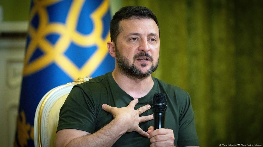 El presidente de Ucrania, Volodimir Zelenski. El presidente de Ucrania, Volodimir Zelenski.