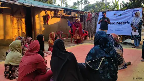  Diskussionsveranstaltung Yard Meeting im Distrikt Cox's Bazar