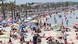 Crowds on a beach in Palma de Mallorca Crowds on a beach in Palma de Mallorca