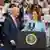 圖為美國現任正副總統拜登、賀錦麗今年5月在賓州出席競選造勢活動。（資料照）