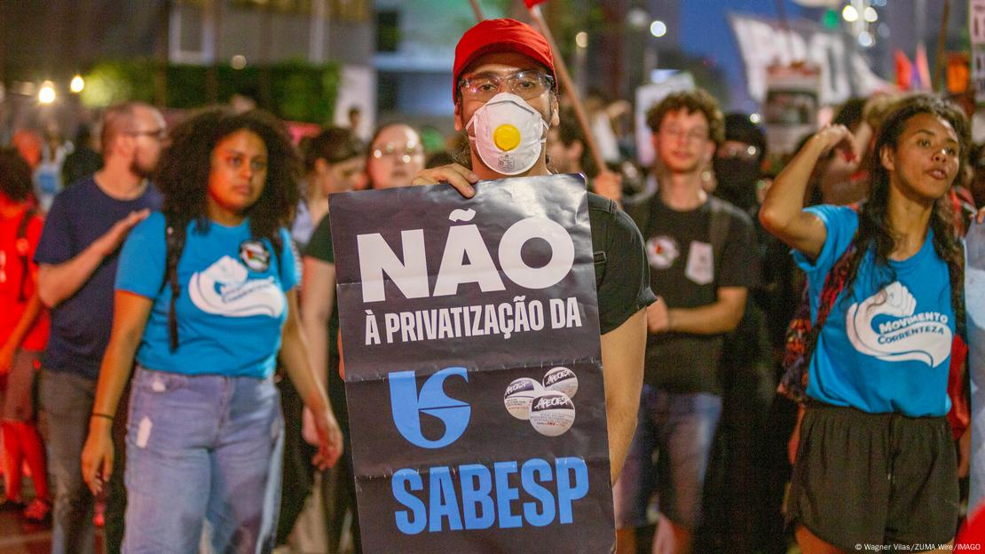 Protestos contra privatização da Sabesp