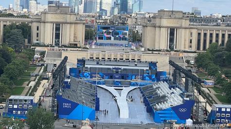Vista de Paris preparada para Jogos Olímpicos 2024 Vista de Paris preparada para Jogos Olímpicos 2024
