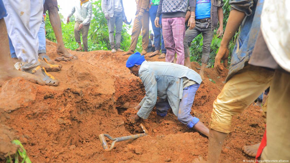 A mudslide in Gofa Zone, Ethiopia