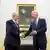Netanyahu and Biden shaking hands in the White House