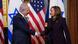 Netanyahu and Kamala Harris at the Eisenhower Executive Office Building on the White House grounds Netanyahu and Kamala Harris at the Eisenhower Executive Office Building on the White House grounds