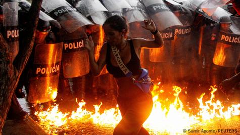 Protesto na Venezuela