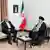 الزعيم الإيراني مع هنية وزعيم حركة الجهاد زياد نخالة، أرشيف.