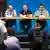 Russian dissidents Ilya Yashin, Vladimir Kara-Murza and Andrei Pivovarov hold a press conference at DW in Bonn after being freed in a multi-country prisoner swap
