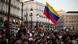 Demonstrators with signs and Venezuelan flags, during a protest at the Puerta del Sol in Madrid, called by the Venezuelan community in Madrid, to demand the presidency of Edmundo Gonzalez as president of Venezuela Demonstrators with signs and Venezuelan flags, during a protest at the Puerta del Sol in Madrid, called by the Venezuelan community in Madrid, to demand the presidency of Edmundo Gonzalez as president of Venezuela