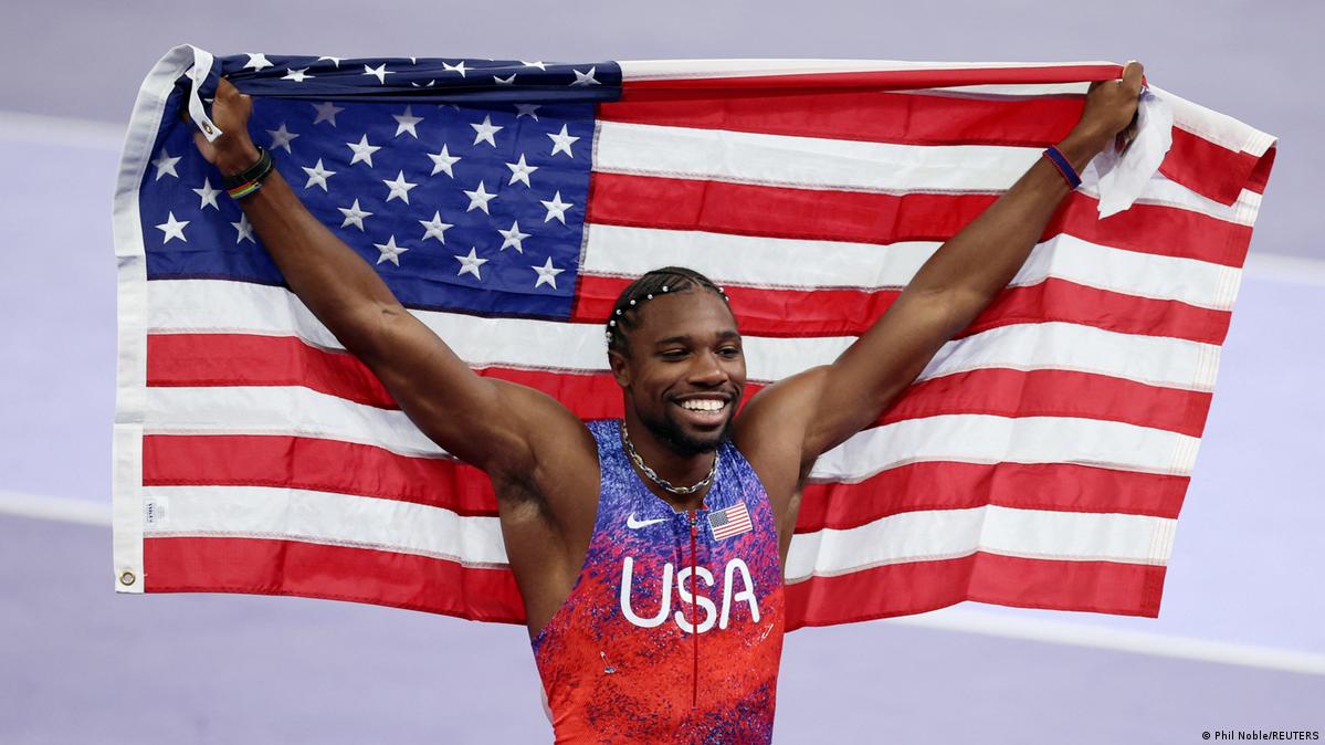 Olympics: Noah Lyles wins men's 100m final