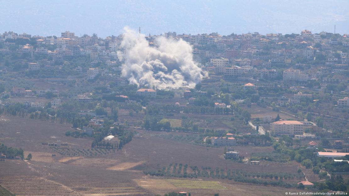Bombardeo de Israel en el Líbano. 