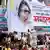 BNP holds a rally with a huge billboard showing Khaleda Zia in the background