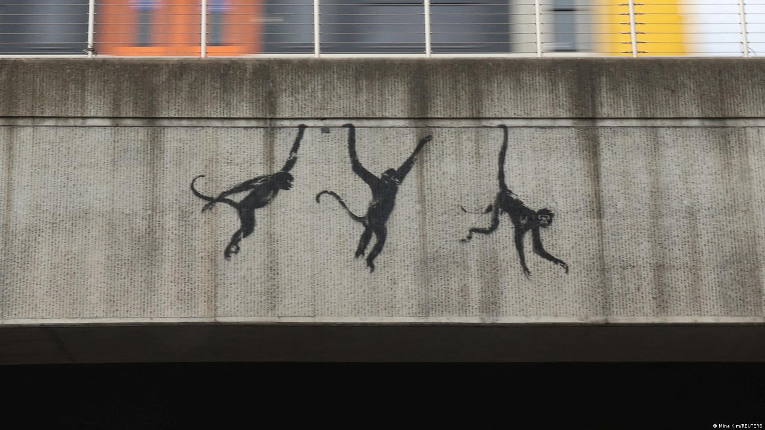 Banksy mural featured in Ukrainian postage stamp – DW – 02/27/2023