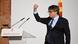 Catalan separatist leader Carles Puigdemont gestures as he greets his supporters on his return Catalan separatist leader Carles Puigdemont gestures as he greets his supporters on his return