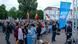 A crowd of people including a few young men are seen at an AfD election rally in the town of Oranienburg, Germany A crowd of people including a few young men are seen at an AfD election rally in the town of Oranienburg, Germany