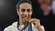 Imane Khelif bites her gold medal from boxing in the Paris Olympics Imane Khelif bites her gold medal from boxing in the Paris Olympics