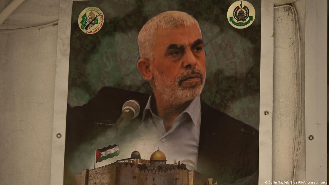Imagem do líder do Hamas, Yahya Sinwar Imagem do líder do Hamas, Yahya Sinwar
