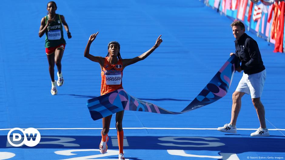 Olympics: Netherlands' Sifan Hassan wins women's marathon