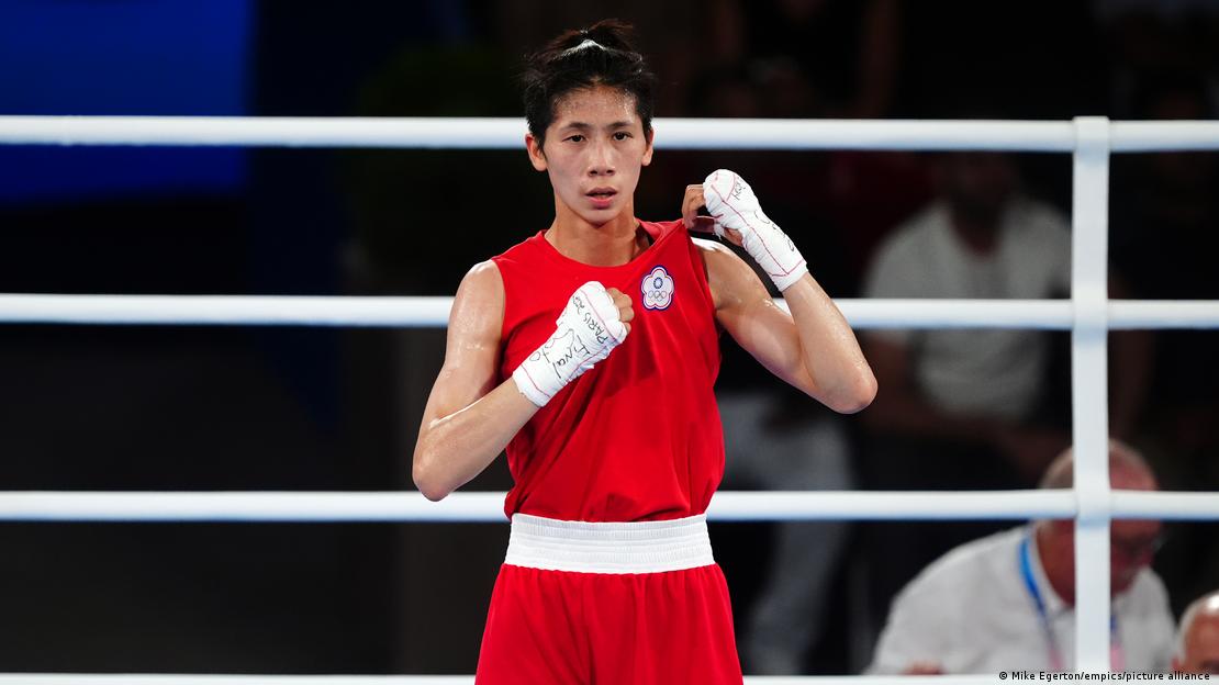 A boxeadora taiwanesa Lin Yu-ting