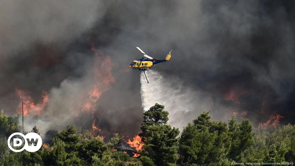 Ribuan orang mengungsi akibat kebakaran hutan di dekat Athena – DW – 12 Agustus 2024