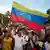 Venezolanos residentes en Barcelona en una protesta tras las elecciones de 2024 en su país.