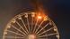 Ferris wheel burning at Leipzig music festival Ferris wheel burning at Leipzig music festival