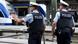 Two German Federal Police officers on patrol at a train station Two German Federal Police officers on patrol at a train station