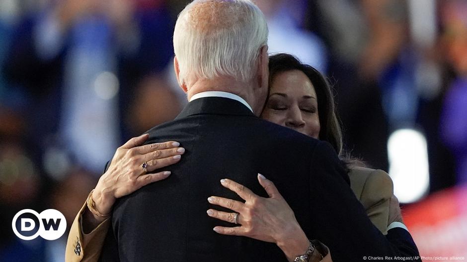 Joe Biden endorses Kamala Harris in emotional speech at DNC DW 08