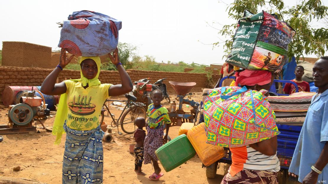 Des réfugiés burkinabè à Koro au Mali (11.04.2024)