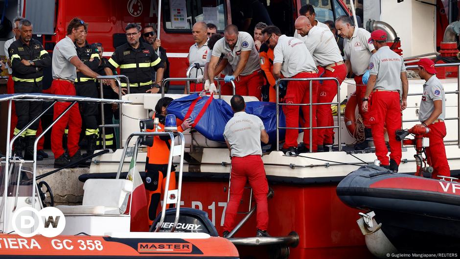 Bodies recovered from capsized superyacht off Sicily