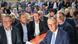 Friedrich Merz (r) and Mario Voigt attends a CDU rally Friedrich Merz (r) and Mario Voigt attends a CDU rally