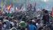 Protes massa depan gedung DPR Protes massa depan gedung DPR