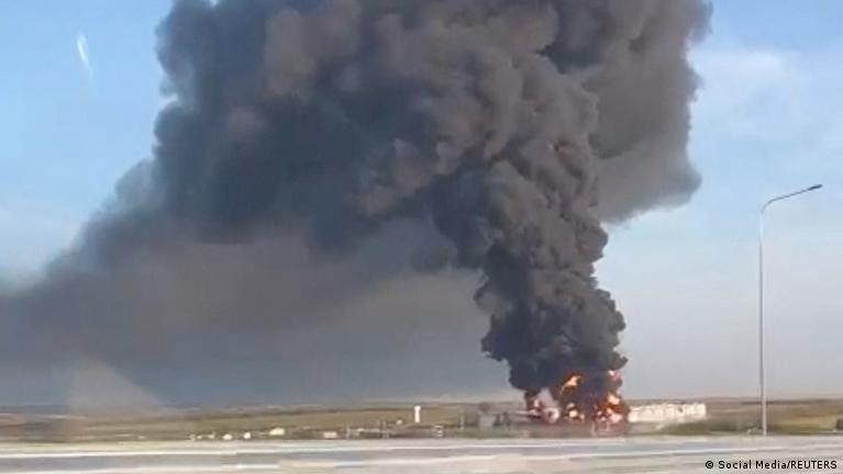 Ukraine updates: Ukrainian drones attack oil depot in Rostov