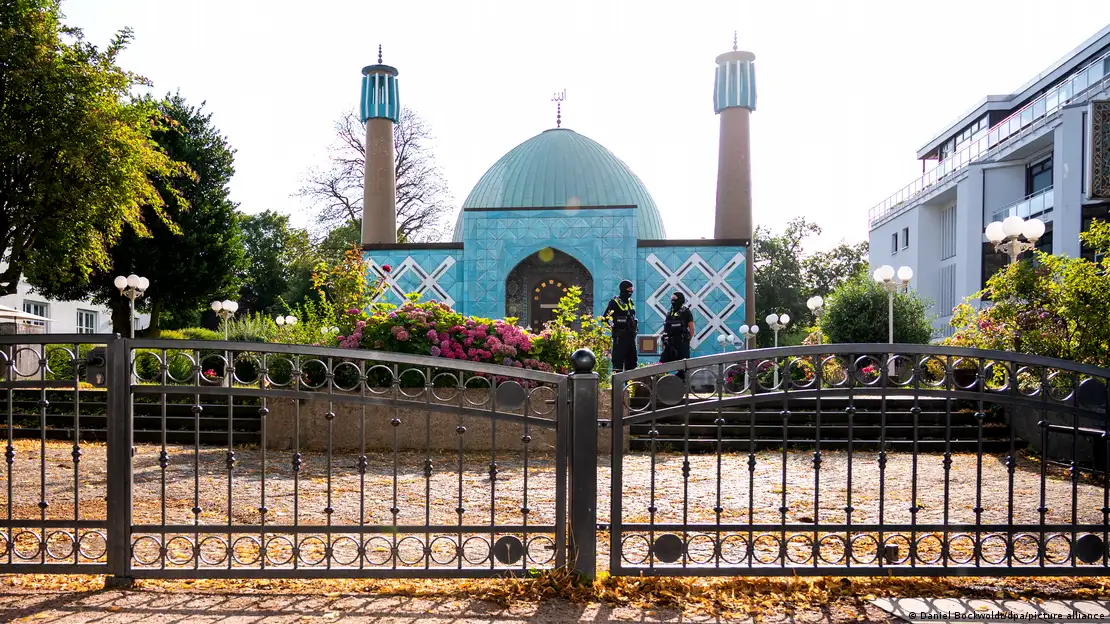 Blue mosque in Hamburg in July 2024