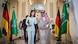 Germany's Annalena Baerbock walks with her Saudi Arabian counterpart Faisal bin Farhan Al Saud Germany's Annalena Baerbock walks with her Saudi Arabian counterpart Faisal bin Farhan Al Saud