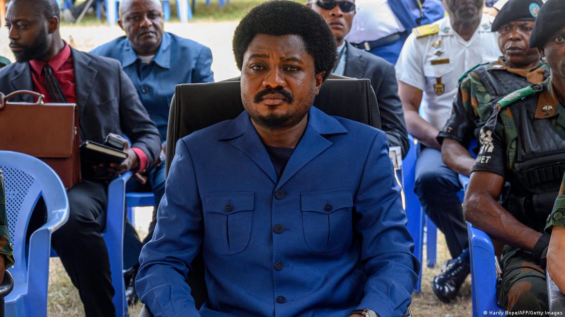 Constant Mutamba, ancien ministre congolais de la Justice à Kinshasa, en août 2024