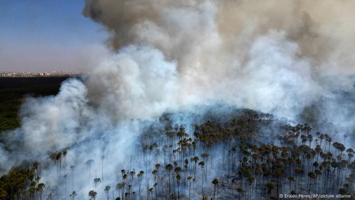 A dimensão da seca e dos incêndios que atingem o Brasil