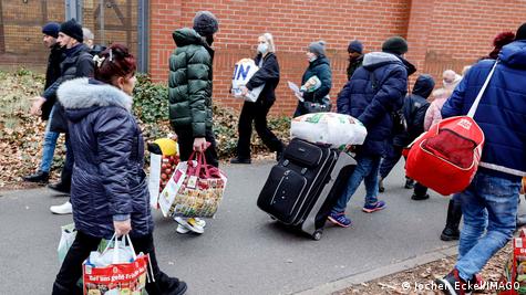 Украинские беженцы в Германии  