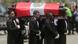 Pallbearers carry the coffin containing the body of Peru's former President Alberto Fujimori at the Museo de la Nacion, where his remains will be exhibited for a posthumous tribute, in Lima, Peru, September 12, 2024. Pallbearers carry the coffin containing the body of Peru's former President Alberto Fujimori at the Museo de la Nacion, where his remains will be exhibited for a posthumous tribute, in Lima, Peru, September 12, 2024.