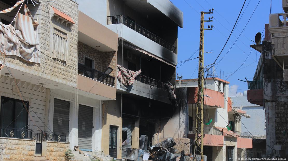 Esta foto tomada el 8 de septiembre de 2024 muestra edificios destruidos en ataques aéreos israelíes en Khiam, Líbano. Esta foto tomada el 8 de septiembre de 2024 muestra edificios destruidos en ataques aéreos israelíes en Khiam, Líbano.