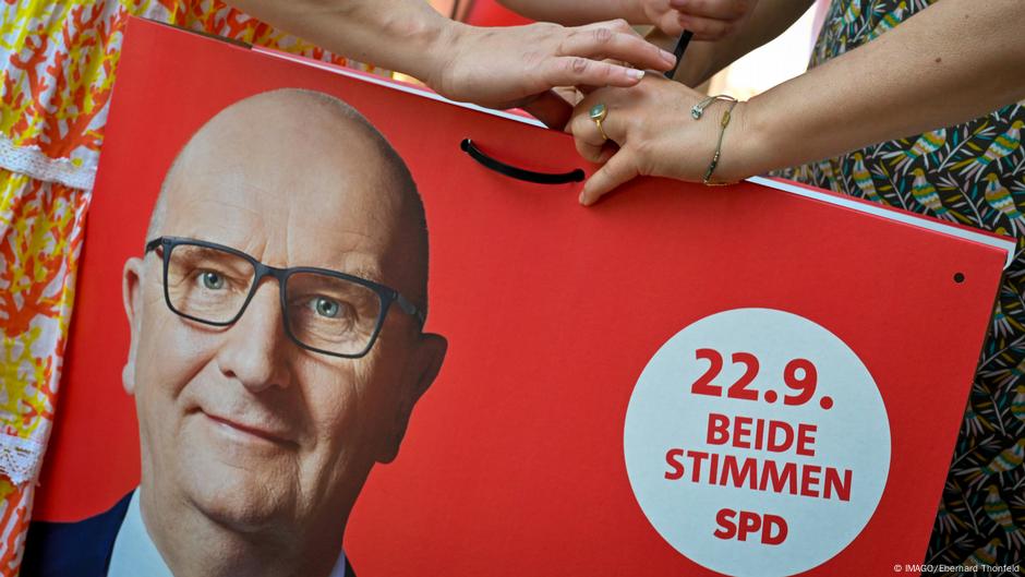 Na plakatu kanidat SPD Ditmar Vojdke