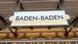 Tabla na kojoj piše Baden-Baden Tabla na kojoj piše Baden-Baden