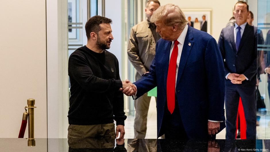 Volodimir Zelenski i Donald Tramp u Njujorku, 27. septembra 2024.