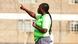Jackline Juma gestures to players on the training pitch Jackline Juma gestures to players on the training pitch