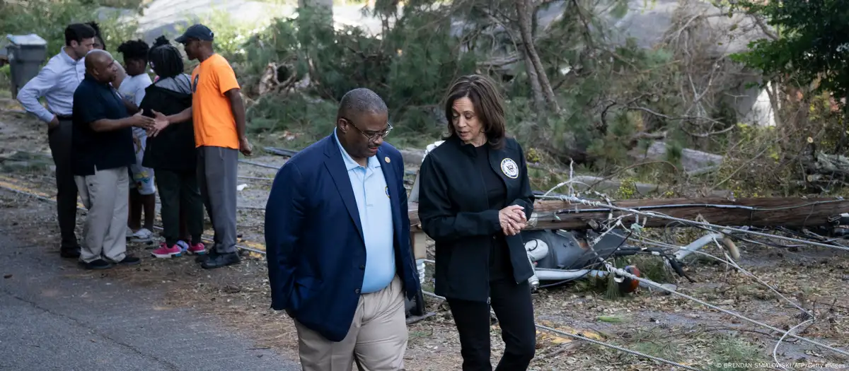 US: Kamala Harris to visit hurricane-struck North Carolina