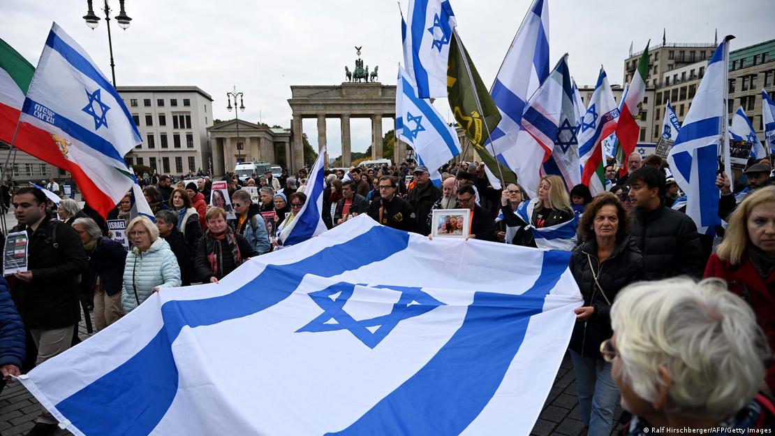 Manifestação pró-Israel em Berlim Manifestação pró-Israel em Berlim