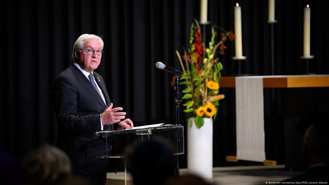 Presidenti Steinmeier gjatë një fjalimi për gjendjen në Izrael